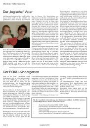 Der „logische“ Vater Der BOKU-Kindergarten - Alumni - Boku