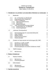 Handout Moderne Oxidationsmethoden, Maik Siebke, 14.05.2012