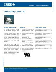Cree XLamp XR-E Data Sheet - Cree, Inc.