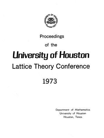 The Proceedings (The Whole Book) - UH Department of ...