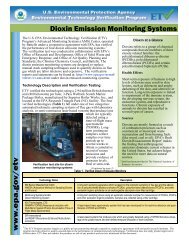 Dioxin Emission Monitoring Systems - (NEPIS)(EPA)