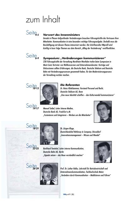 Dokumentation Symposium 1999 - MIK NRW - Landesregierung ...