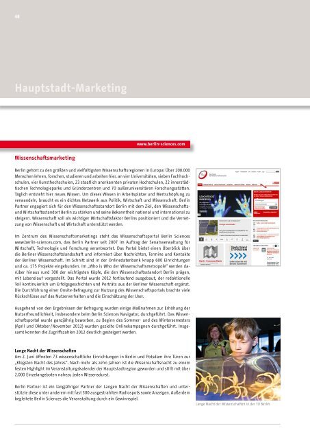 Jahresbericht 2012 - Berlin Partner GmbH