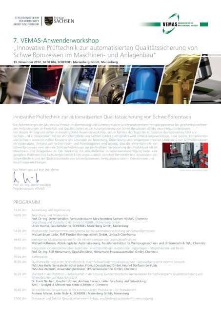 Flyer zur Veranstaltung - AMC-Analytik & Messtechnik GmbH