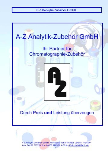 A-Z Analytik-Zubehör GmbH - AZ Analytik-Zubehör in Langen