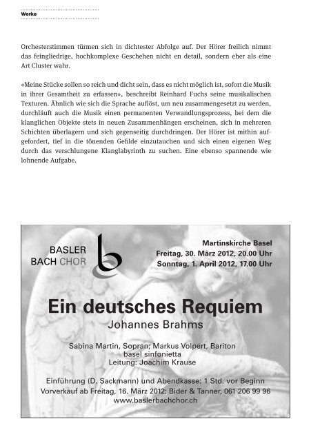 Programmheft (pdf) - Basel Sinfonietta
