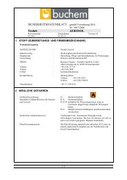 SICHERHEITSDATENBLATT nach EG-Richtlinien 93/112/EWG