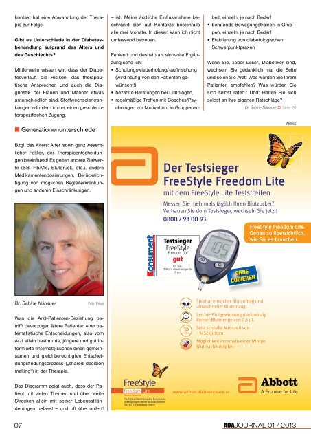 Gemessenes Leben - ADA-Aktive Diabetiker Austria