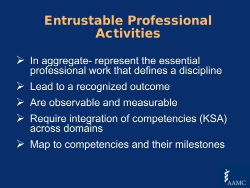 EPAs and Milestones: Integrating Competency Assessment into ...