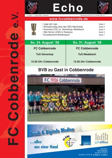 Ausgabe 1 - FC Cobbenrode 1926 eV