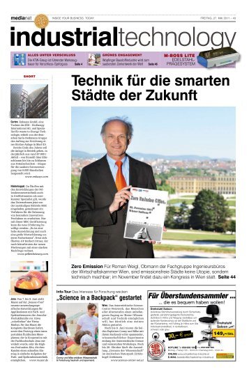 Technik für die smarten Städte der Zukunft Zero ... - MediaNET.at