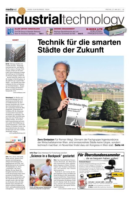 Technik für die smarten Städte der Zukunft Zero ... - MediaNET.at