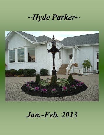 View the Newsletter here! - Hyde Park Golf and Country Club