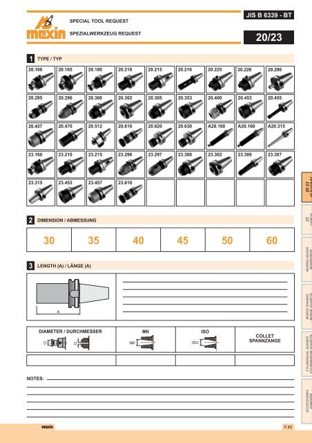 DIN 2080 - Mexin Tooling