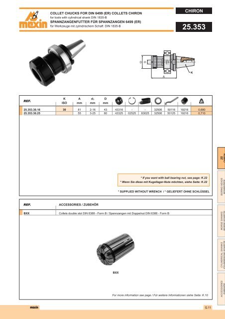 DIN 2080 - Mexin Tooling