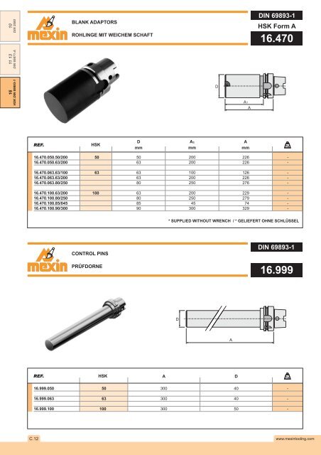 DIN 2080 - Mexin Tooling