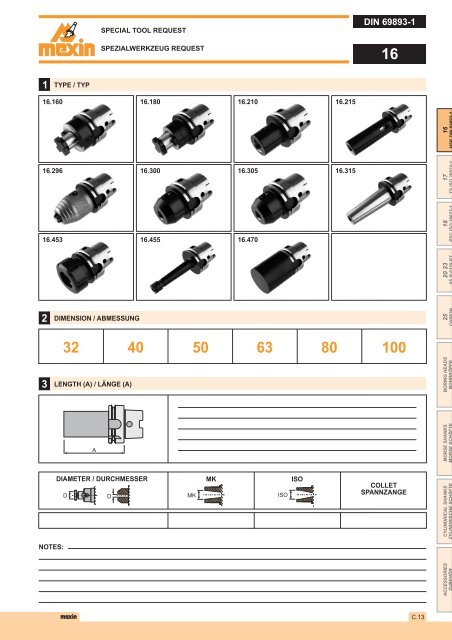 DIN 2080 - Mexin Tooling