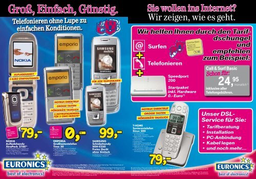 Mobiles DSL- überall Handys zum Aufladen