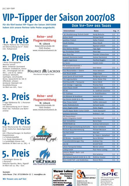 Keine Ausrede - Karlsruher SC