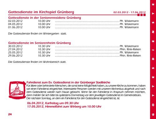 Gemeindebrief 2-2012 - Evangelische Kirchengemeinde Grünberg