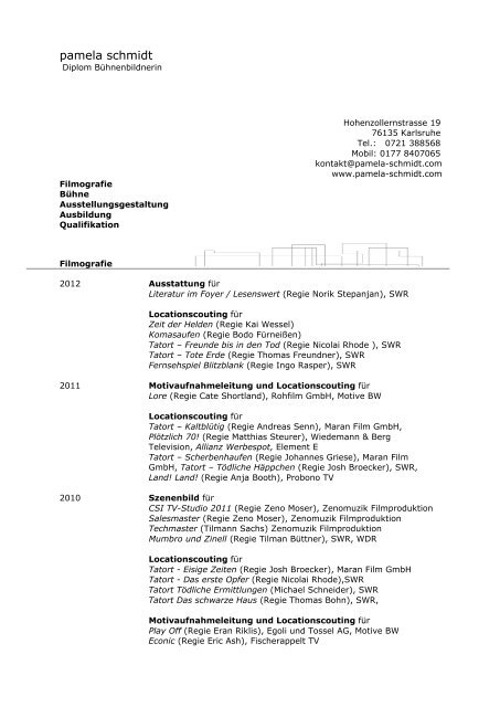 Download Vita Als Pdf Pamela Schmidt