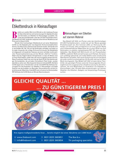 Nr 5/11 - Packaging Austria