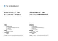 Dokumentenart-Codes in STN-Patentdatenbanken - Paton