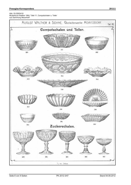 SG, Sadler, Vier alte kleine Teller, Radeberg 1890 - Pressglas ...