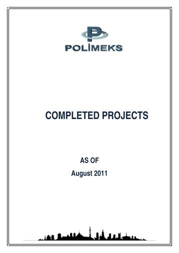 COMPLETED PROJECTS - Polimeks