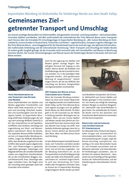 Ausgabe 12/2008 - bayernhafen Gruppe