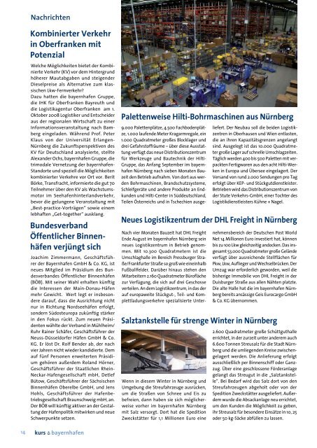 Ausgabe 12/2008 - bayernhafen Gruppe