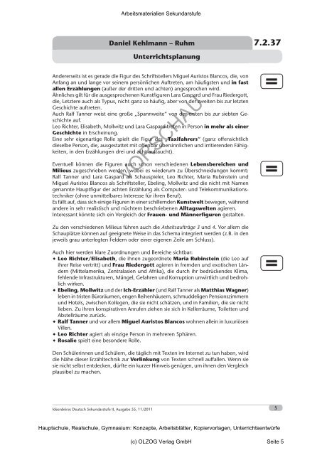 Kehlmann Ruhm Unterricht - 