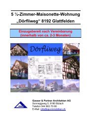 „Dörfliweg“ 8192 Glattfelden - Gasser & Partner Architekten + GU AG