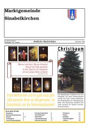 Gemeindezeitung Dezember 2005 - Marktgemeinde Sinabelkirchen