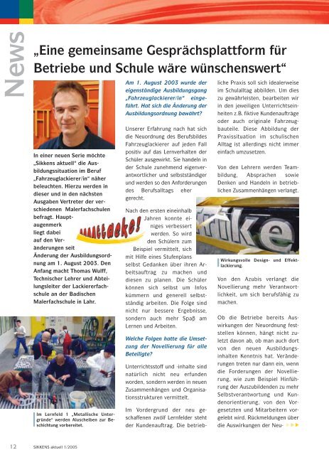 Ausgabe 1/ April 2005 - Neue Internetpräsenz