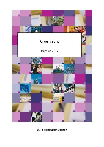 jaarverslag 2012 “Civiel recht” - SSR