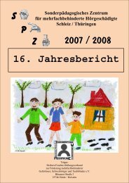 S P Z 16. Jahresbericht 2007 / 2008 - Pädagogisches Zentrum Schleiz