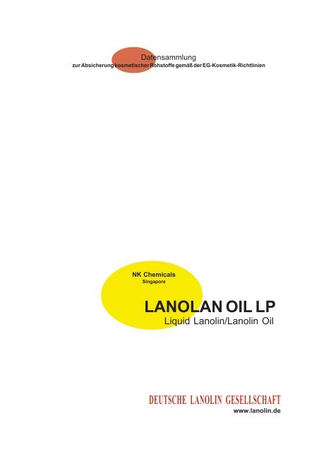 LANOLAN OIL LP - Deutsche Lanolin Gesellschaft