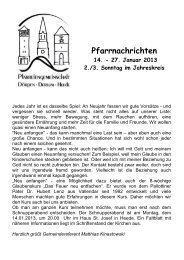 Pfarrnachrichten ab 14.01.2013 - St. Vitus Dörpen