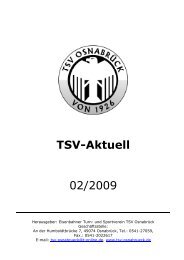 TSV Aktuell02/09 - TSV Osnabrück