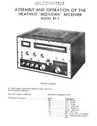 HEATHKIT “MOHAWK” RECEIVER - Tubular Electronics