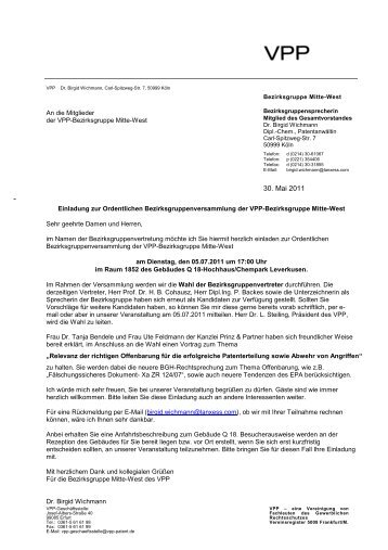 Einladung (PDF) - VPP