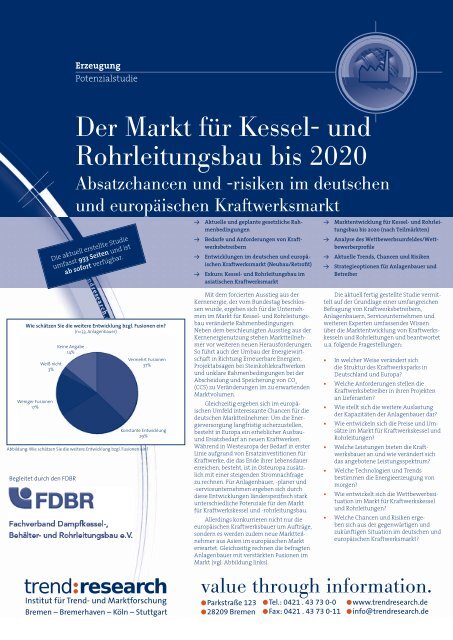 Der Markt für Kessel- und Rohrleitungsbau bis 2020 - trend:research