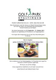 Steaks vom heissen Stein - Golfpark Otelfingen