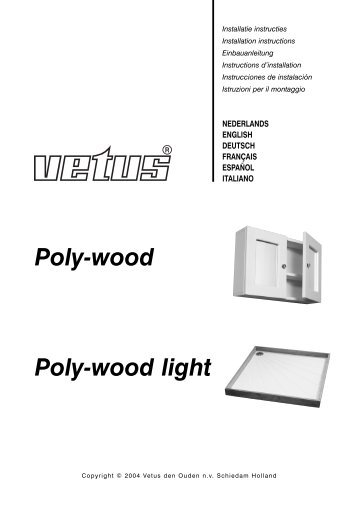 Poly-wood Poly-wood light - VETUS.com