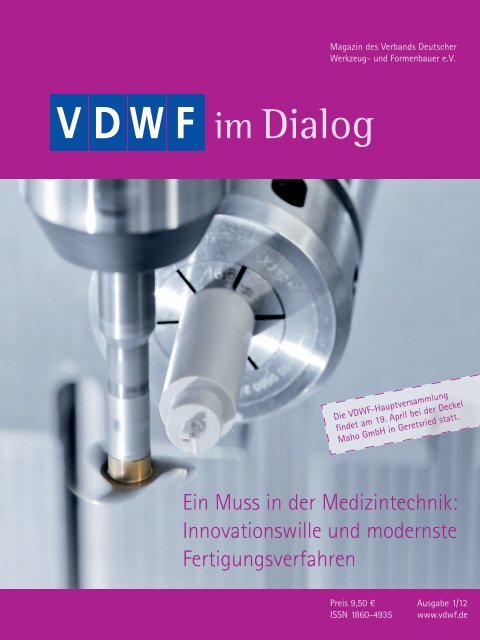 VDWF im Dialog 1/2012