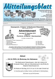 Adventskonzert - Wiesenbach