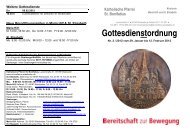 Gottesdienstordnung St. Elisabeth und Hl. Geist Wiesbaden