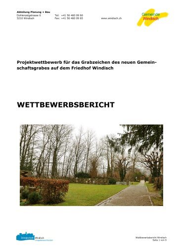 WETTBEWERBSBERICHT