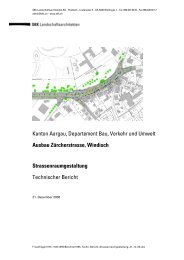 Ausbau Zürcherstrasse, Windisch Strassenraumgestaltung